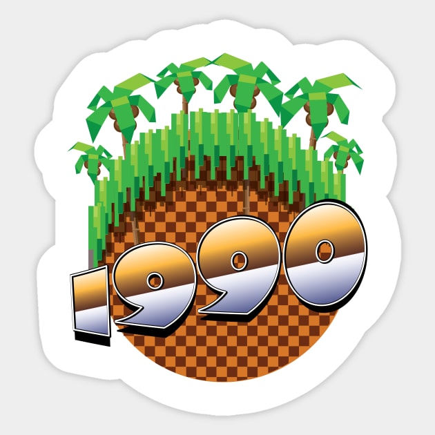 1990 Video game palms Sticker by nickemporium1